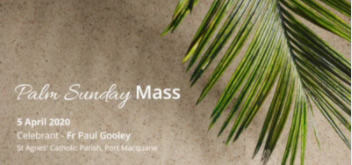 PALM SUNDAY MASS – Holy Week begins