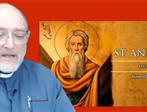 Gospel Reflection Wednesday (30 November) – 1st week of Advent – St Andrew, Apostle