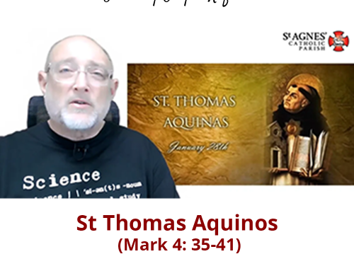 Gospel Reflection for Saturday – 3rd Week of Ordinary Time (28 January) – St Thomas Aquinas